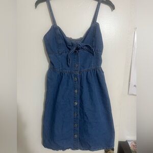 Blue Denim Button-Down Dress